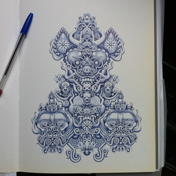 600x600 Liam Thinks! Incredibly Illustrated Drawings Using Only A Bic Pen