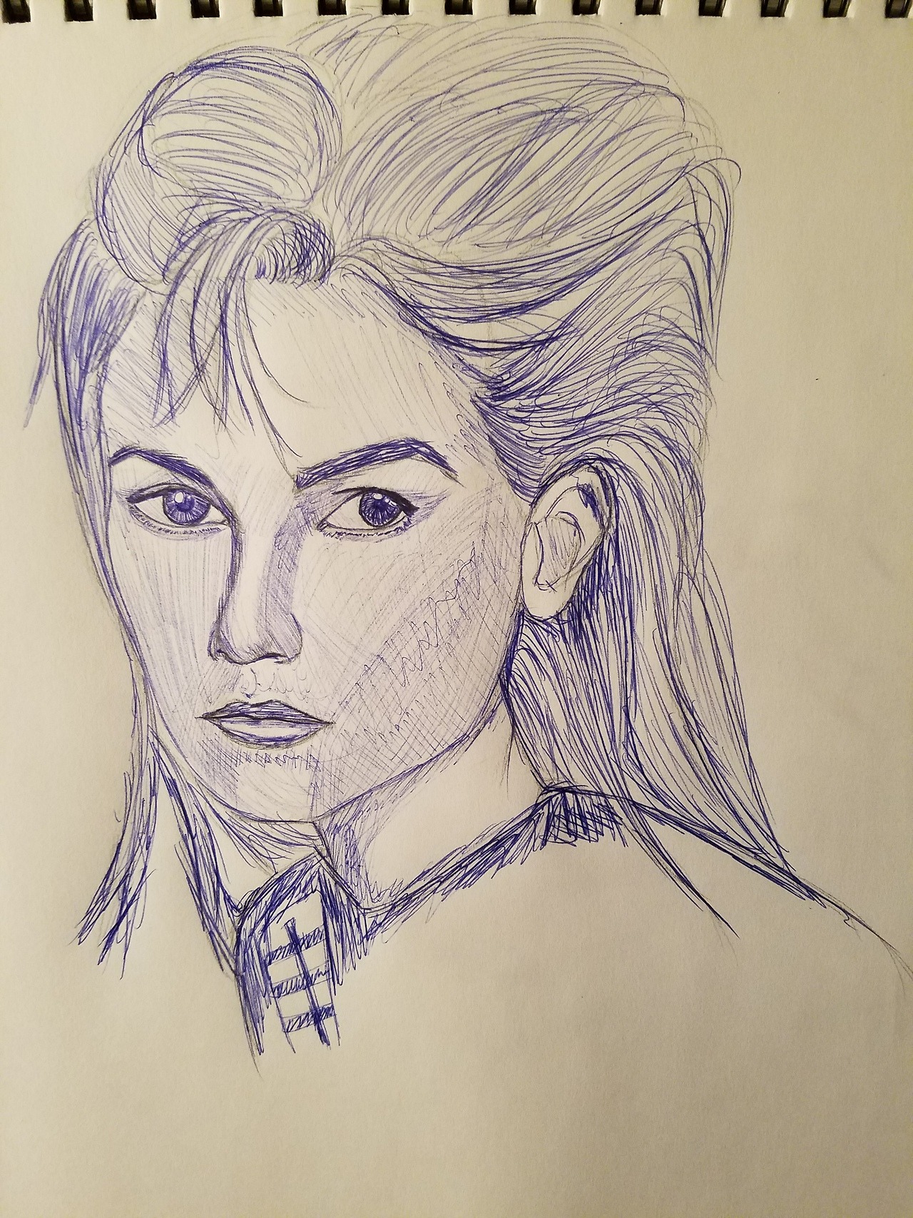 1280x1707 Ballpoint Pen Portrait, Reference And Comparison In Comments