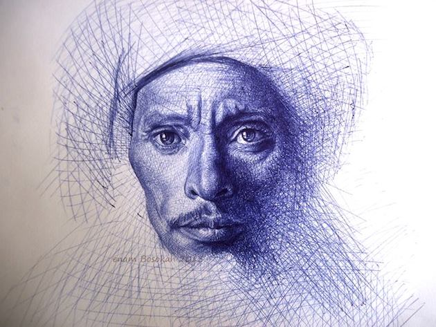 630x473 Stroke Of Genius This Artist's Pen Portraits Look Better Than