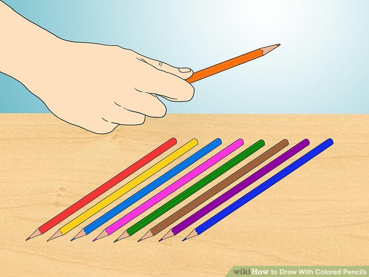 728x546 How To Draw With Colored Pencils 6 Steps (With Pictures)