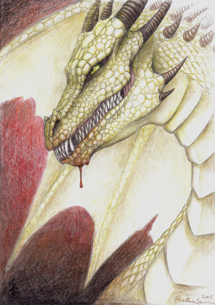 750x1065 Pencil Drawing Of A Dragon By Nocturnalmoth
