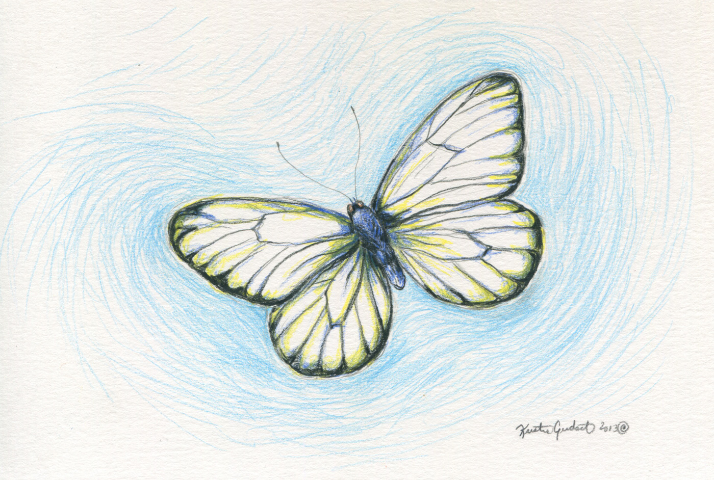 1400x942 Pencil Drawing Of Butterfly Kristingjerdset