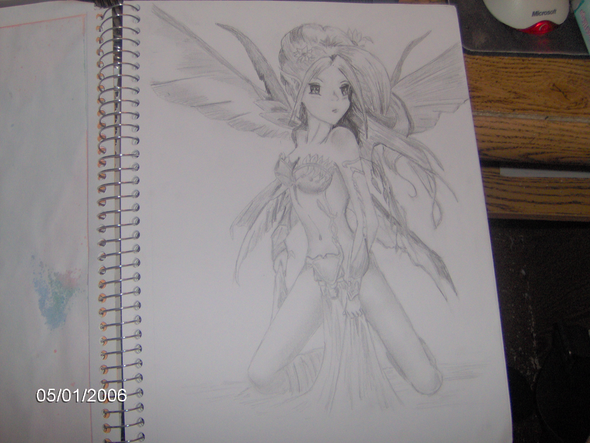 2048x1536 Fairy Pencil Drawing By Angelskiss2007