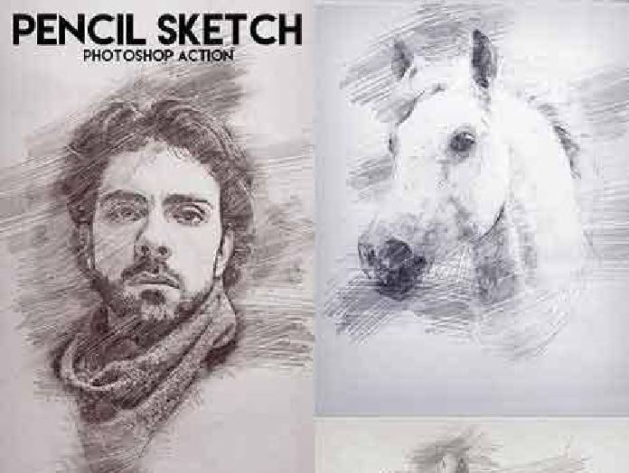 696x524 Pencil Sketch Photoshop Action 17227306
