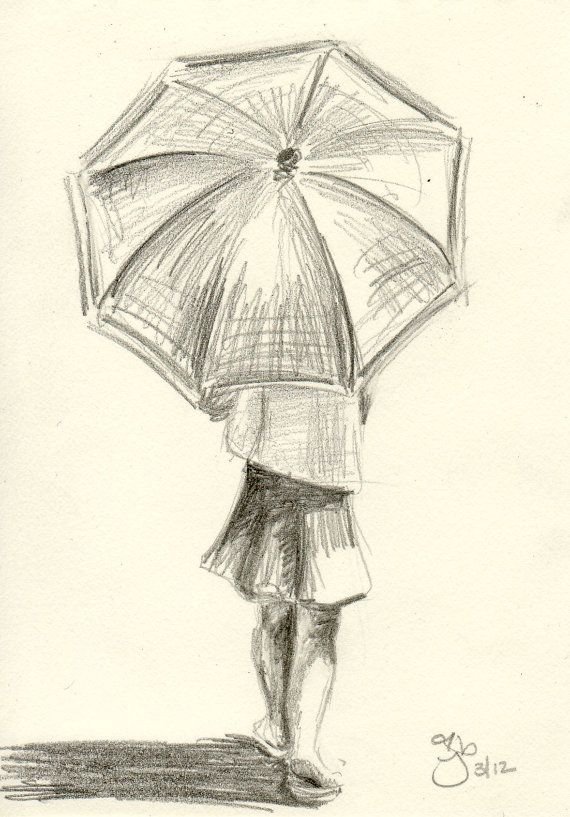 570x817 Girl With Umbrella