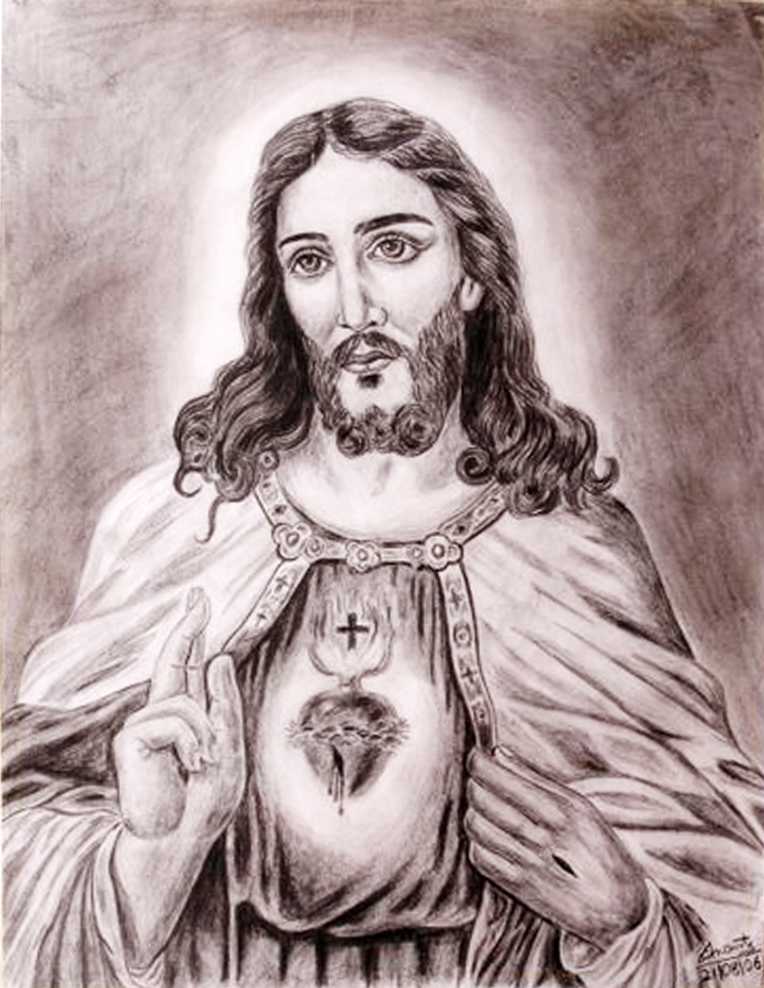 The best free Jesus christ drawing images. Download from 3694 free ...