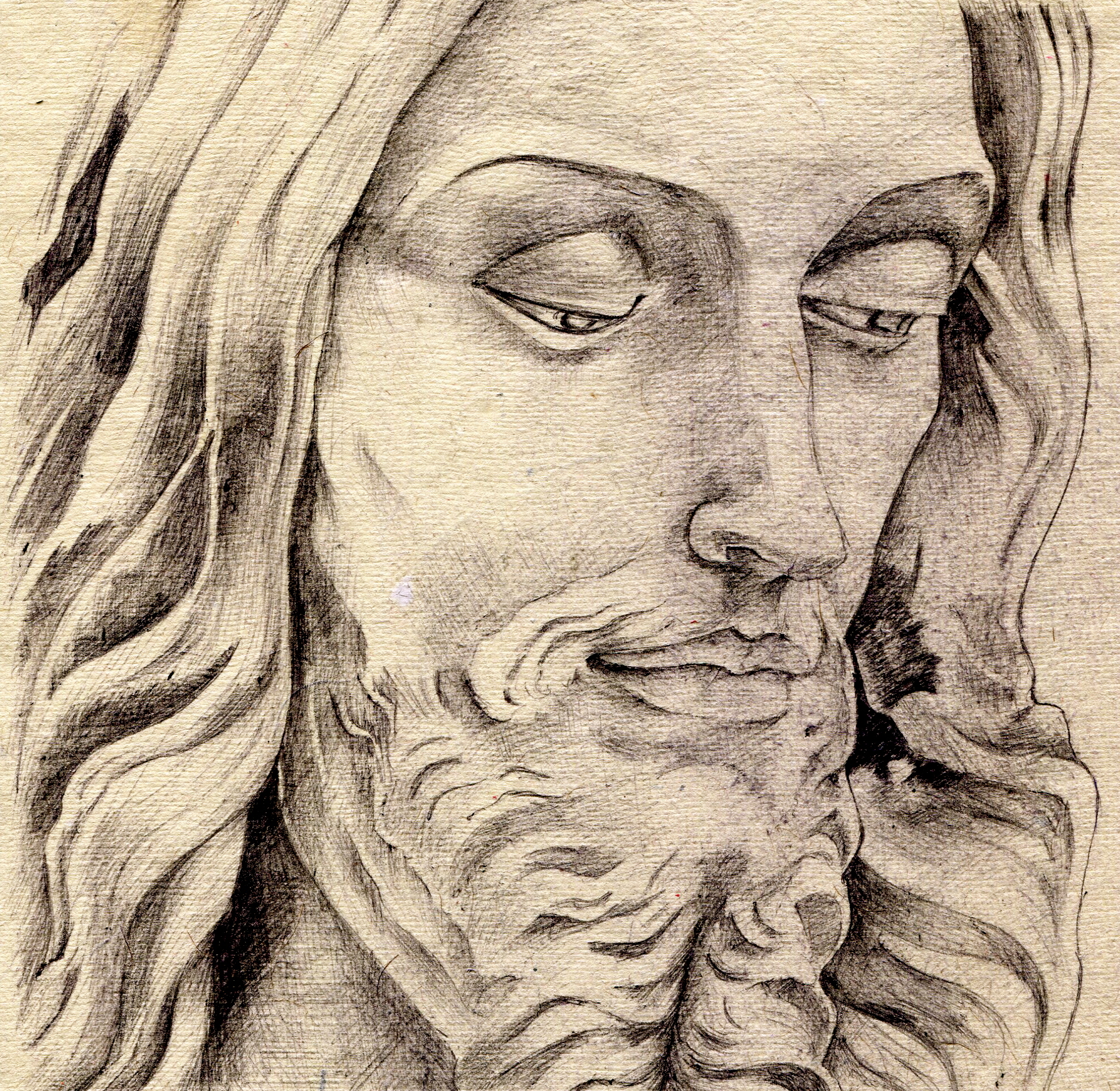 1981x1931 Pencil Drawings Of Jesus Jesus