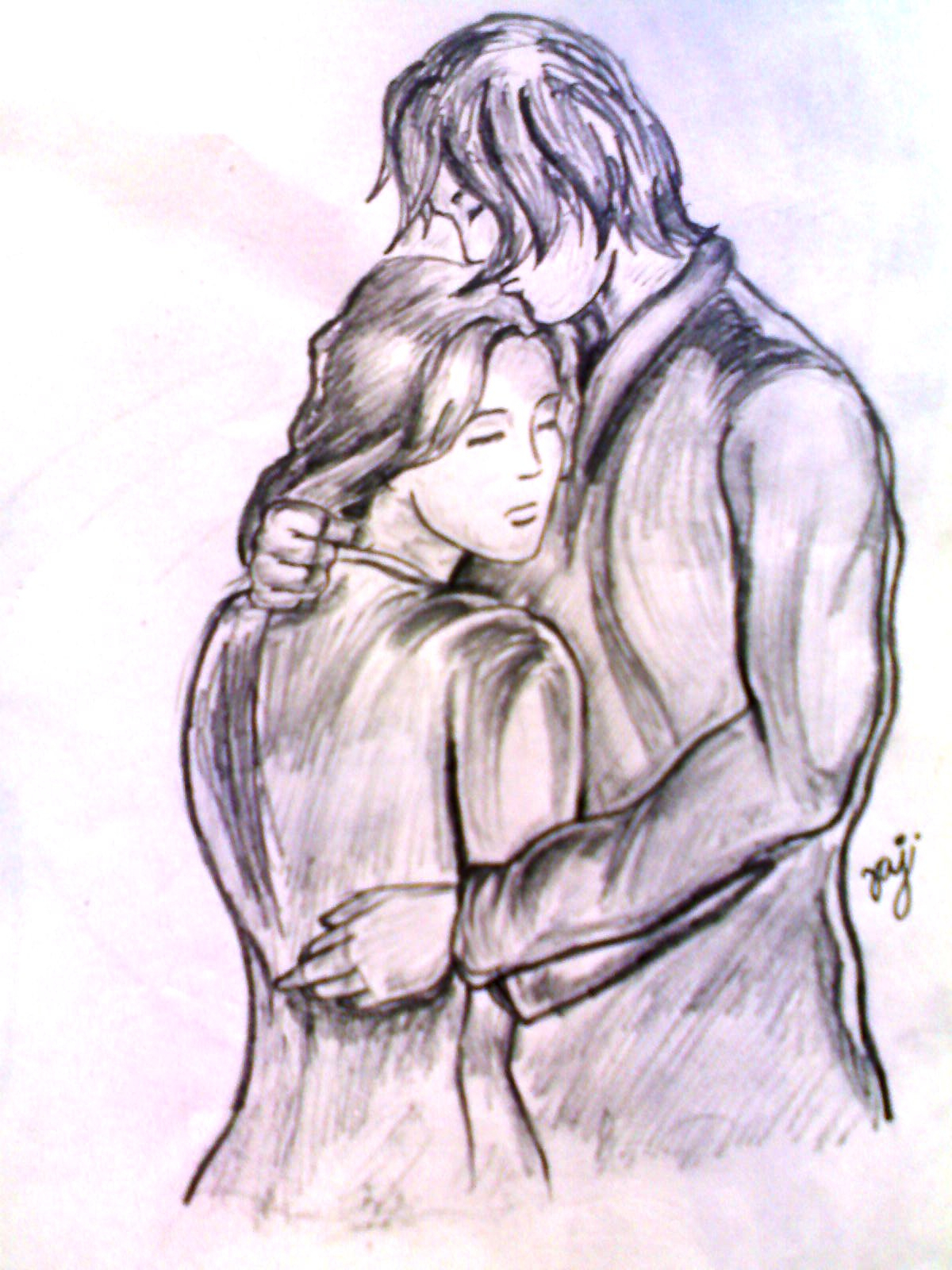 1200x1600 Pencil Sketch Images Of Love Pencil Sketch Of A Love Couple
