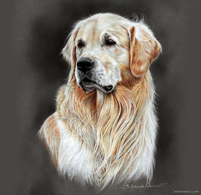 660x641 30 Beautiful Dog Drawings And Art Works From Top Artists