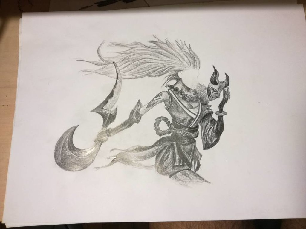 1024x768 Blood Moon Diana Pencil Drawing By Enderbornftw