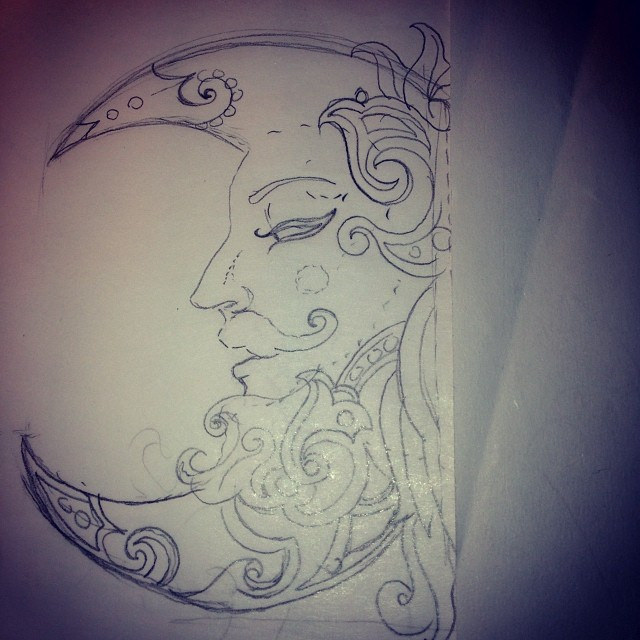 640x640 Moon Sketch Number Three So Far