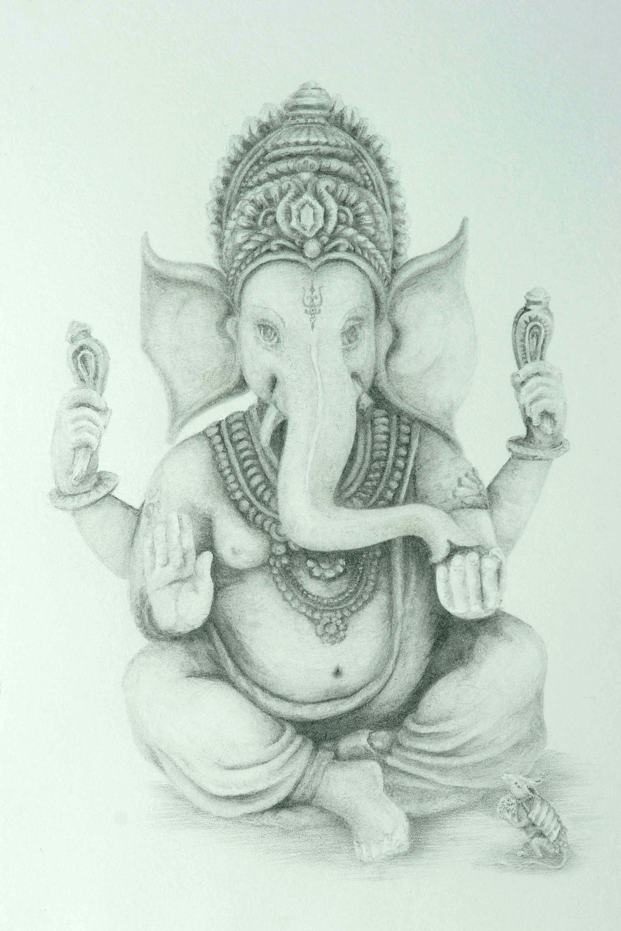 2107x3160 Lord Ganesh Pencil Drawing Images God Ganesh Drawings Free