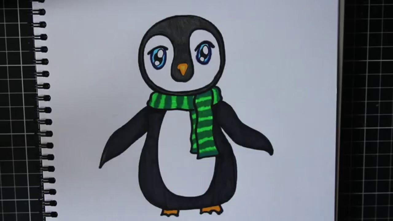 1280x720 How To Draw A Cute Penguin With Sharpies