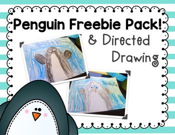 350x271 Penguin Directed Drawing And Learn About Penguins Freebie Pack Tpt