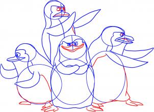 302x220 How To Draw How To Draw Madagascar Penguins