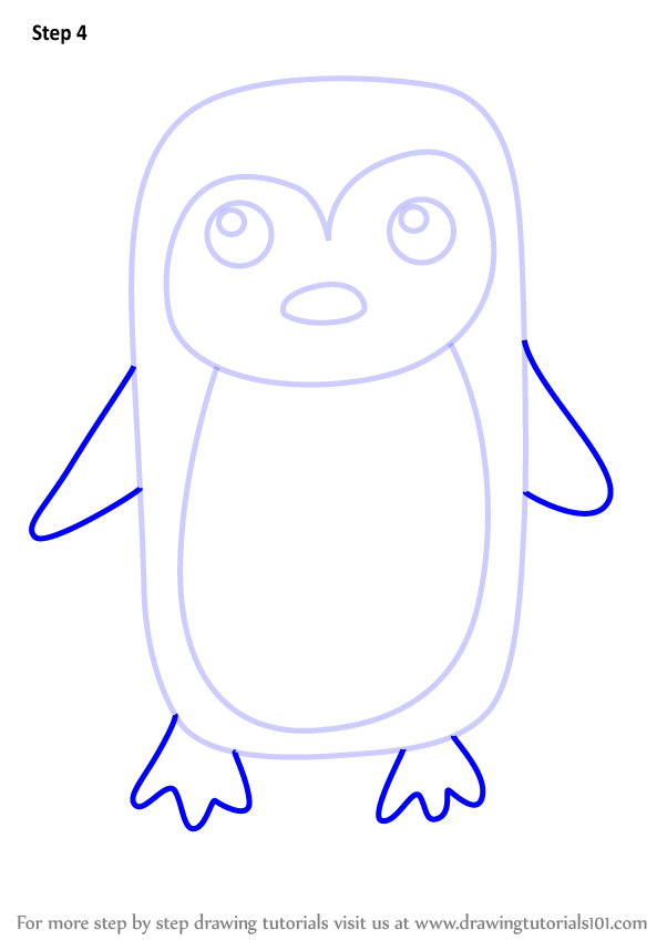 602x848 Learn How To Draw A Penguin For Kids Easy (Animals For Kids) Step