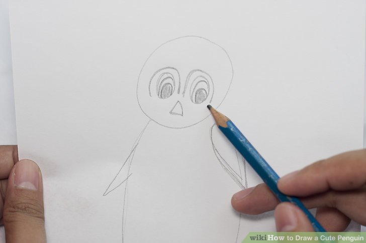 728x485 How To Draw A Cute Penguin 6 Steps (With Pictures)
