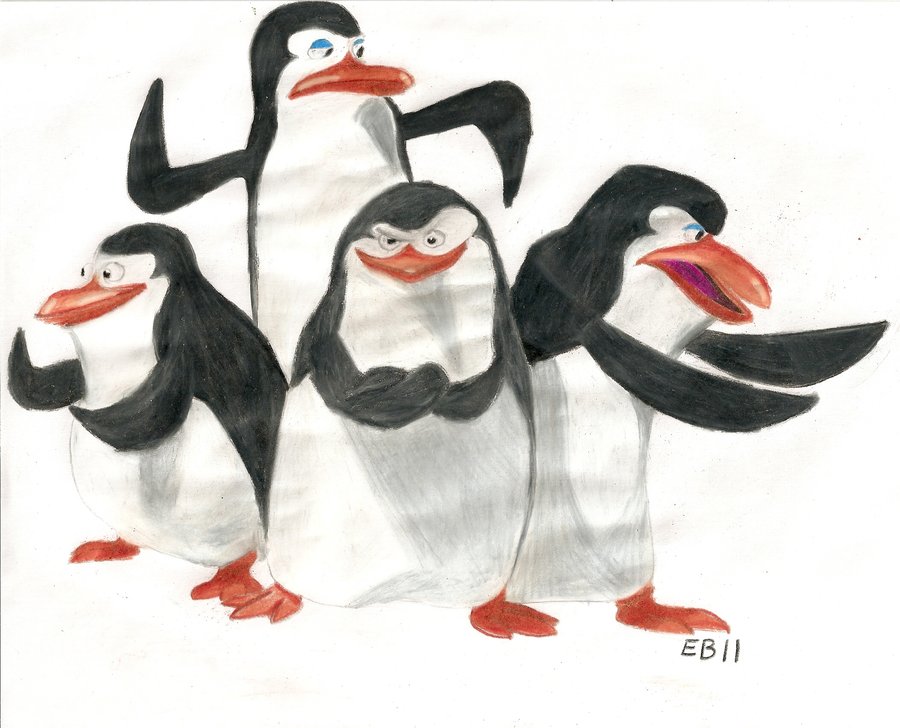 900x728 The Penguins Of Madagascar By Evzoozer64