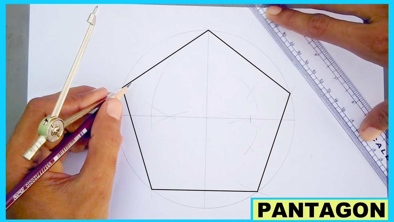 1280x720 Learn To Draw Pentagon Without Using Protractor
