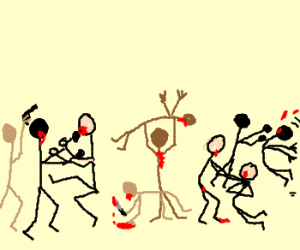 300x250 Stick People Fighting