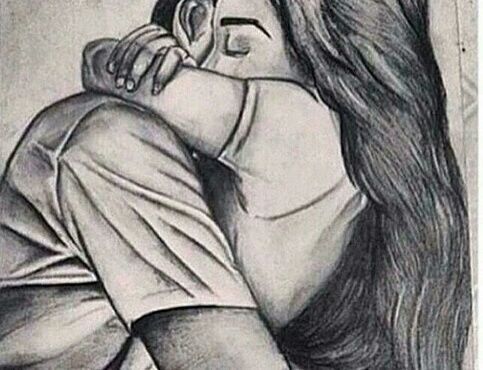 483x370 Gallery Couples Hug Sketch Hd Wallpaper,