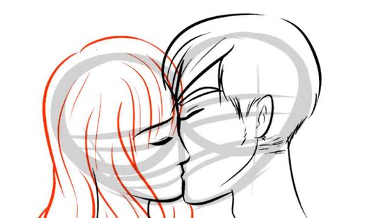 550x309 How To Draw People Kissing (With Pictures)