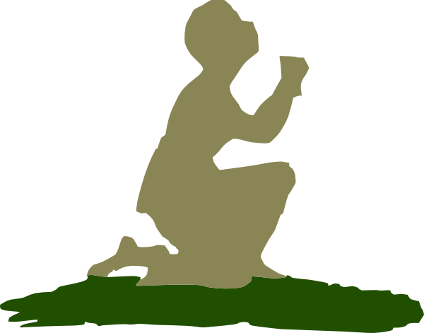 600x471 Kneeling Praying God Clip Art