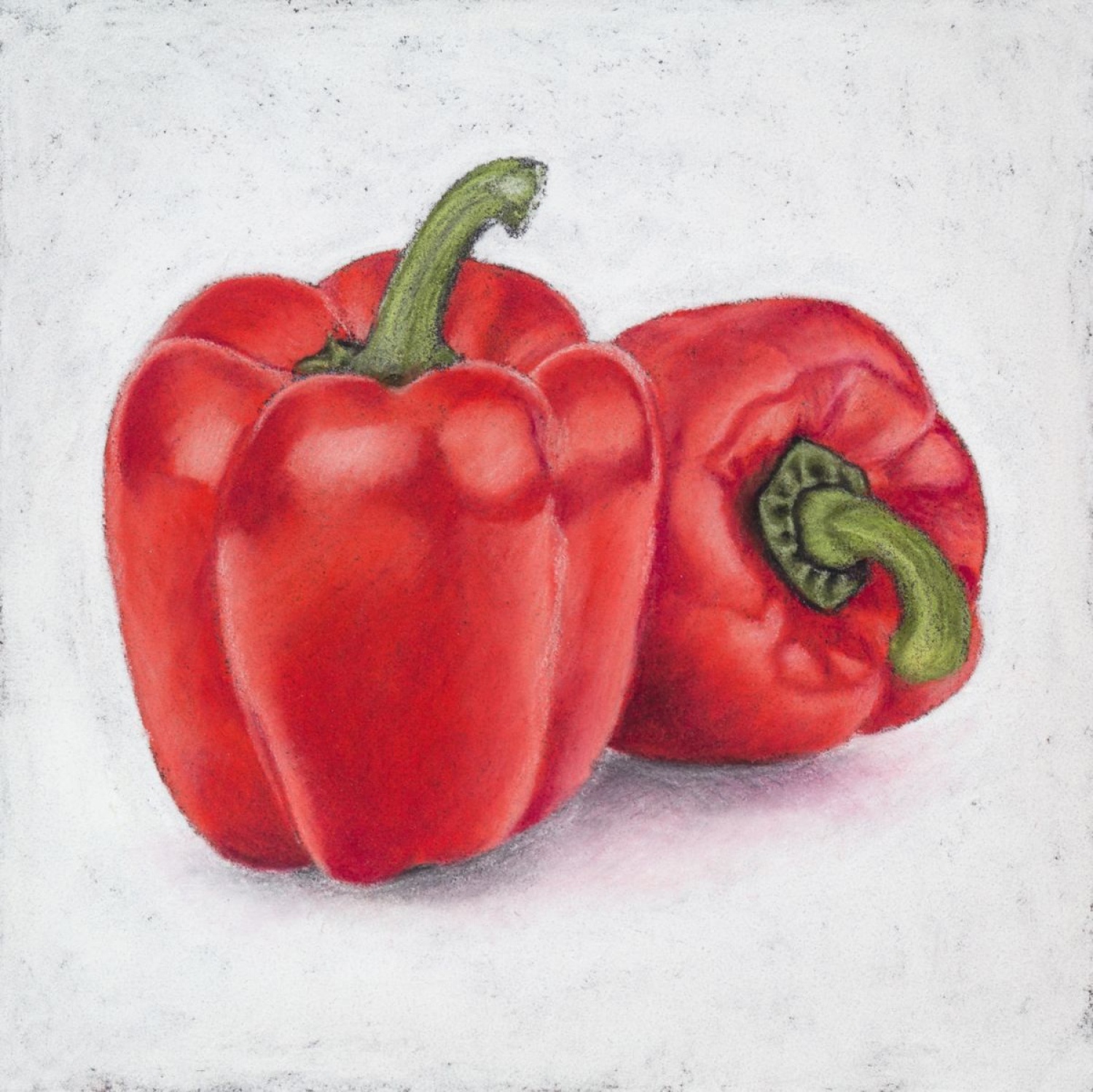 1500x1498 Original Pastel Drawing Peppers (2016) Pastel Drawing By Mikhail