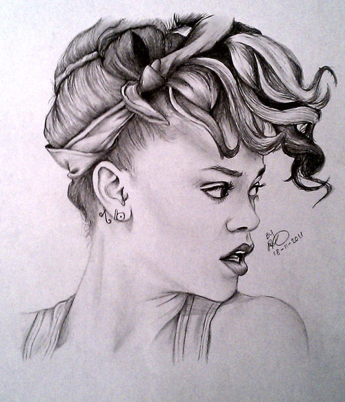 500x584 Desenho, Draw, Drawing, Perfect, Rihanna