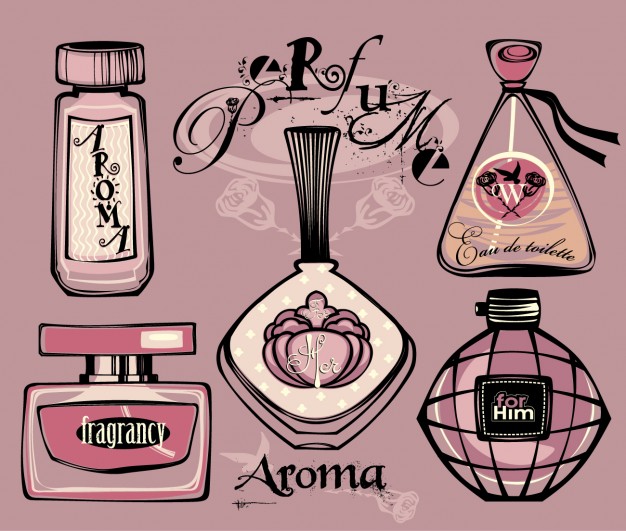 626x531 Drawing Perfume Bottles Vector Free Download