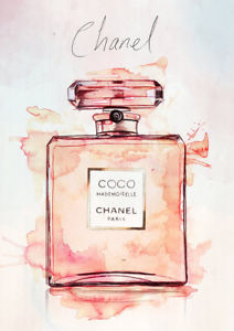212x300 Coco Chanel Perfume Art Paris Quality Canvas Print Painting