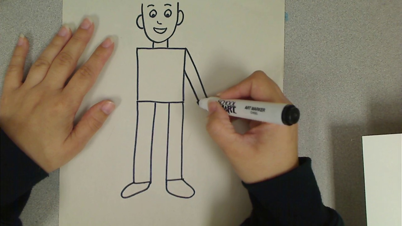 1280x720 How To Draw A Person Using Shapes