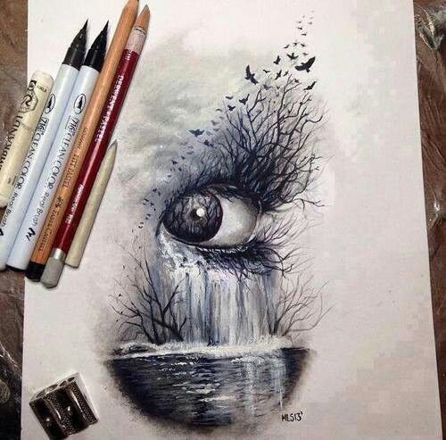 500x493 Drawing Art Eyes Hipster Vintage Boho Indie Personal Grunge Draw