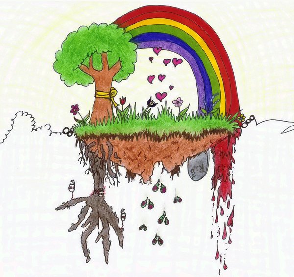 600x565 Split Personality Island By Graveunicorn