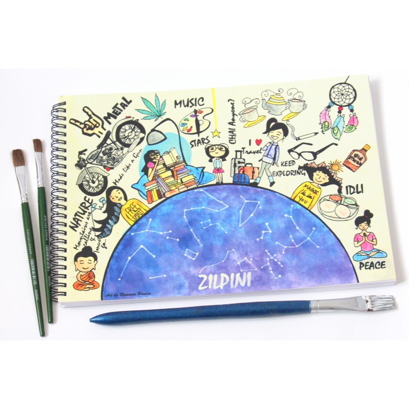 800x800 Zilpini Custom Drawing Book