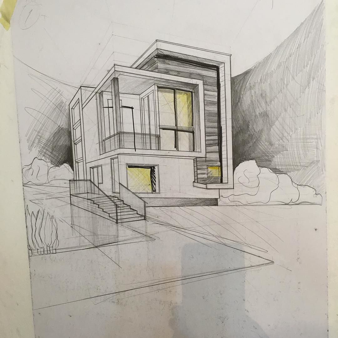 Perspective Buildings Drawing at GetDrawings | Free download