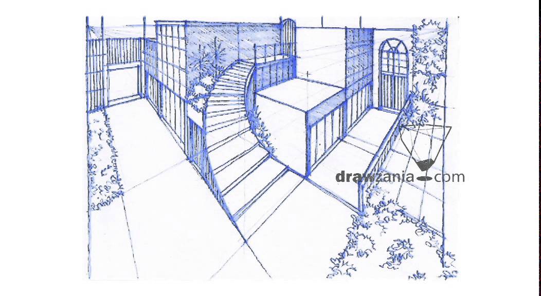 1052x576 Perspective Drawing 131 Draw A Street Mp