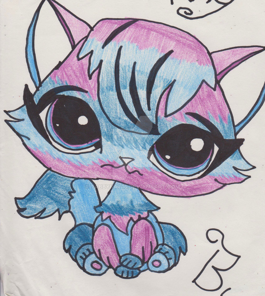 846x944 2009 Drawing Of A Littlest Pet Shop Cat. By Tabbykat16