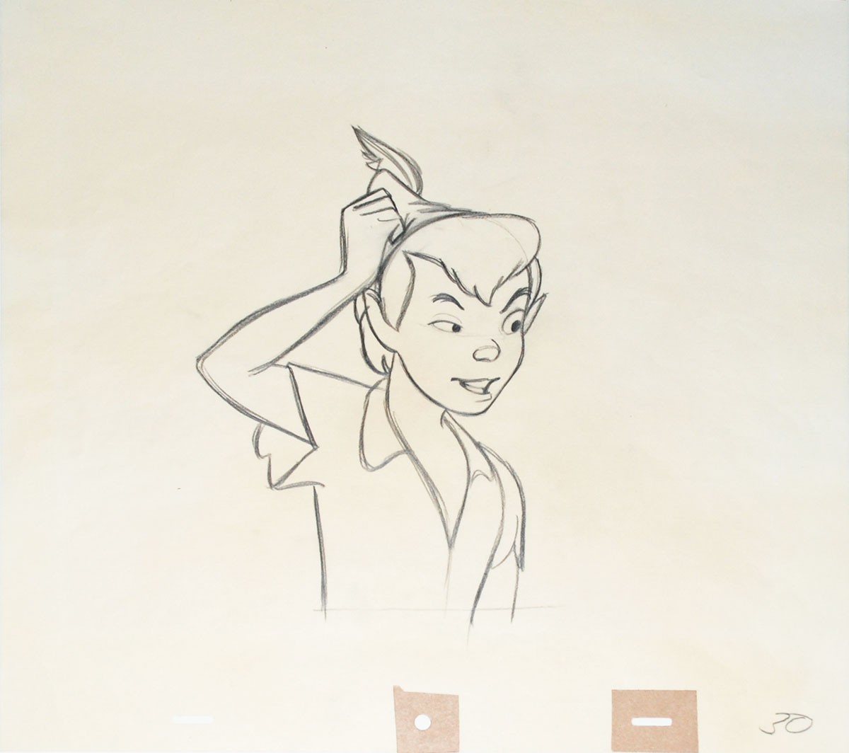 1200x1064 Original Walt Disney Production Drawing From Peter Pan Featuring