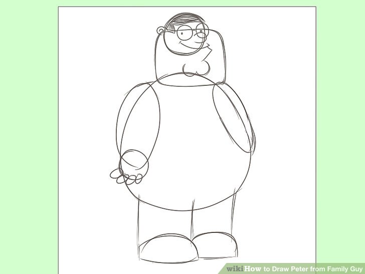 728x546 How To Draw Peter From Family Guy 7 Steps (With Pictures)