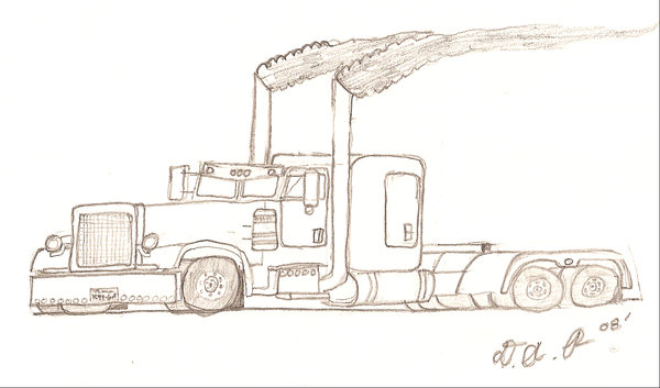 Peterbilt Drawing at GetDrawings | Free download