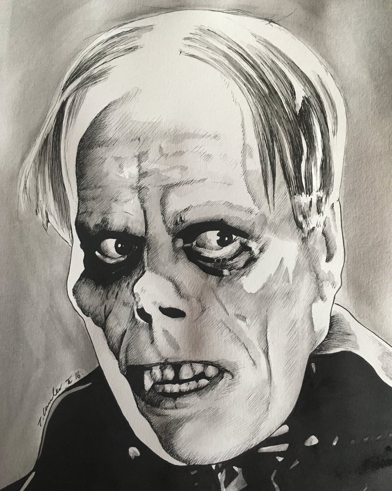 800x1000 Lon Chaney Phantom Of The Opera Drawing By Billyboyuk