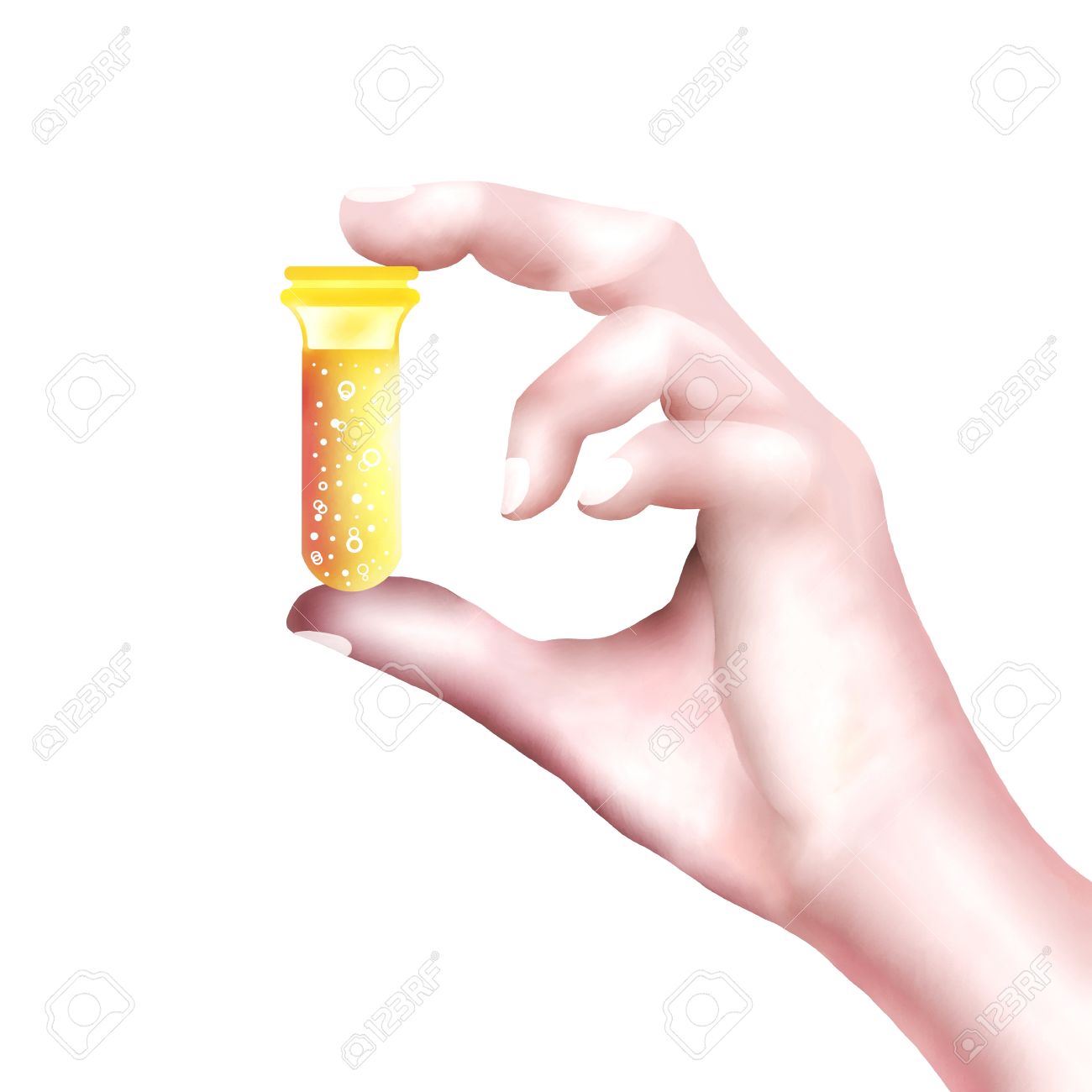1300x1300 Hand Drawing Of Pharmacist Holding A Prescription Bottle Of Pills