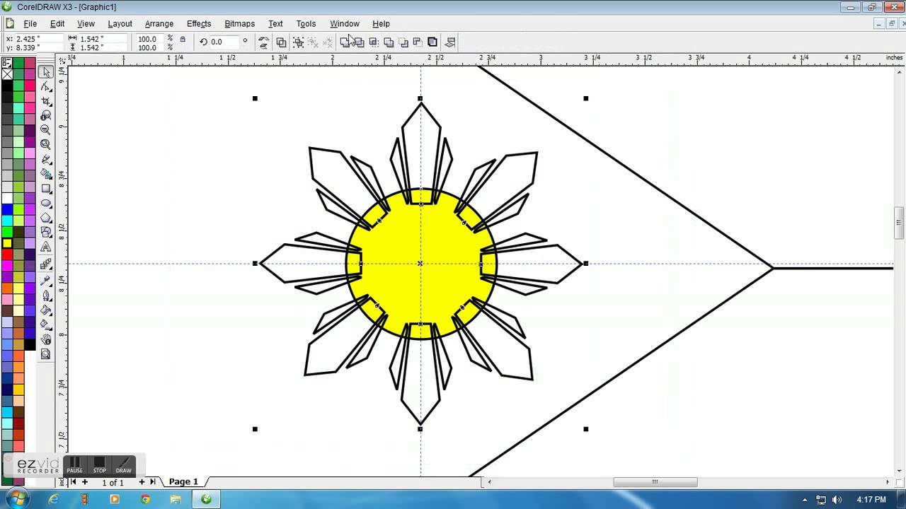 1280x720 Creating Philippine Flag Using Corel Draw X3