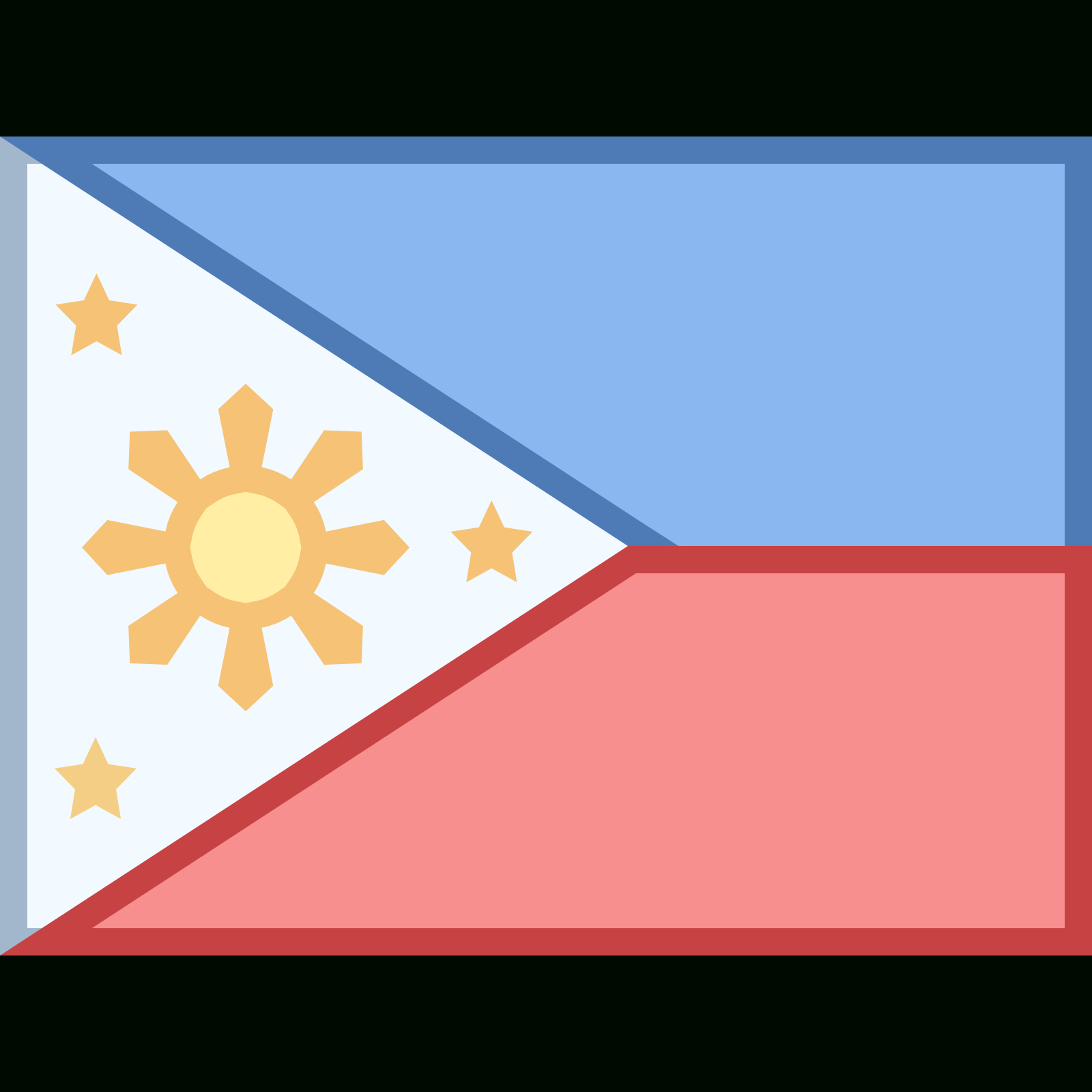 1600x1600 Drawing Of Philippine Flag Philippines Icon