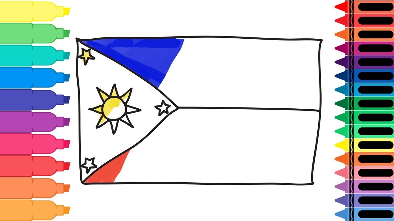 1280x720 How To Draw The Philippines Flag