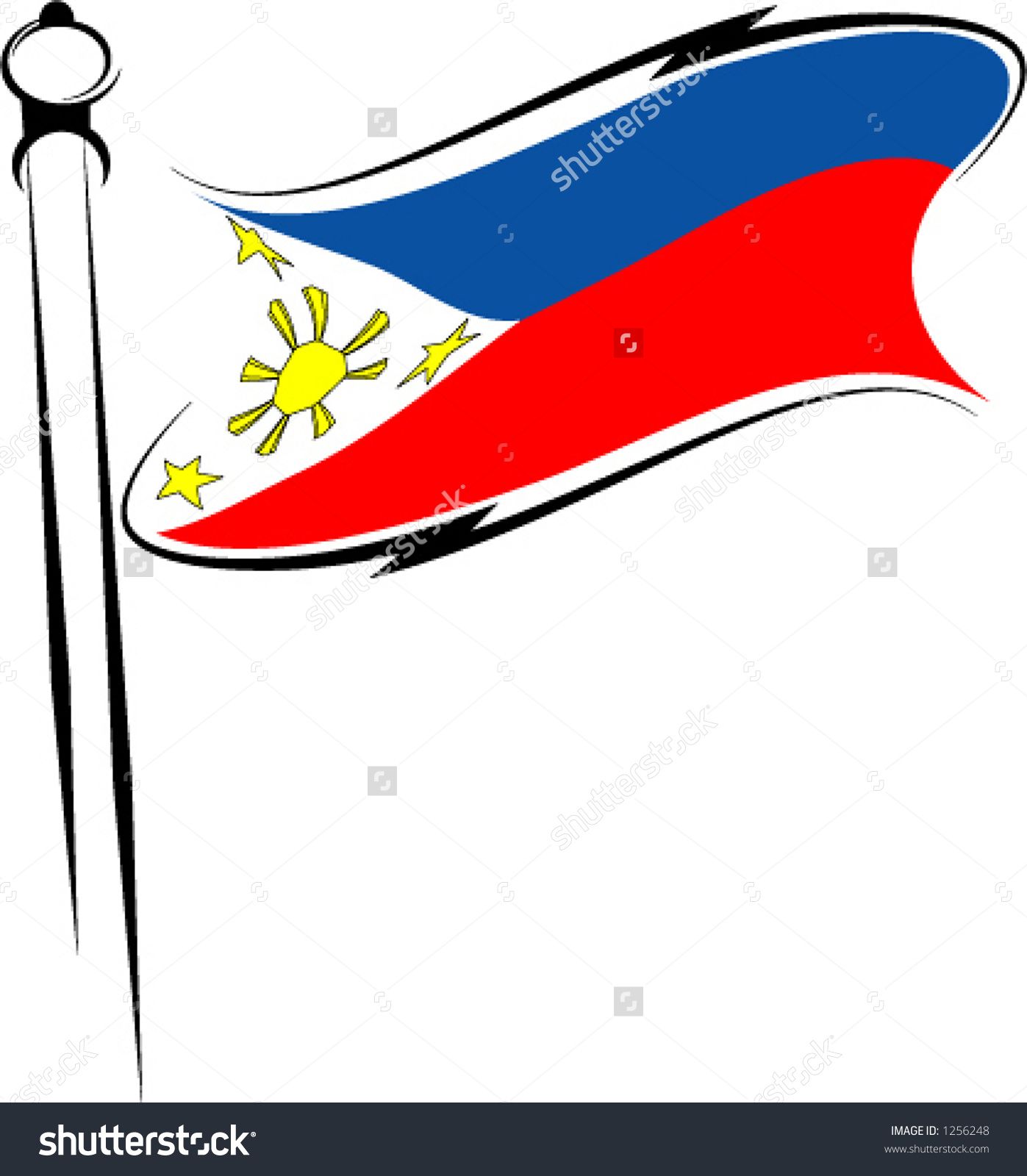 1397x1600 Stock Vector Philippine Flag 1256248.jpg Stars N Sun