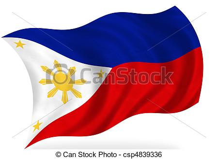 450x329 Philippines Philippines Flag, Isolated Stock Illustration