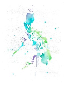 236x305 Philippines Watercolor Map Digital Art By Michael Tompsett My