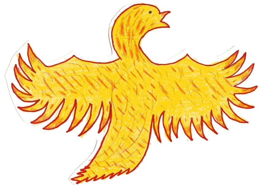 900x654 Phoenix Drawing By Katie7potter